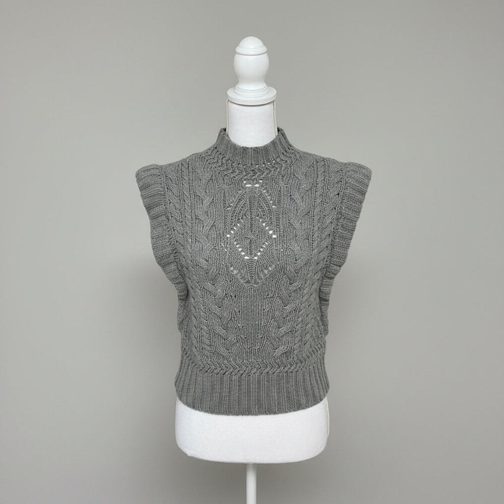 Veronica Beard gray Pinkett vest, size XS